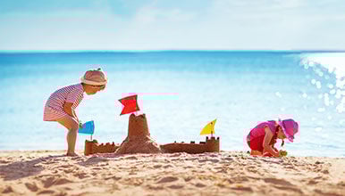 Enfants à la plage