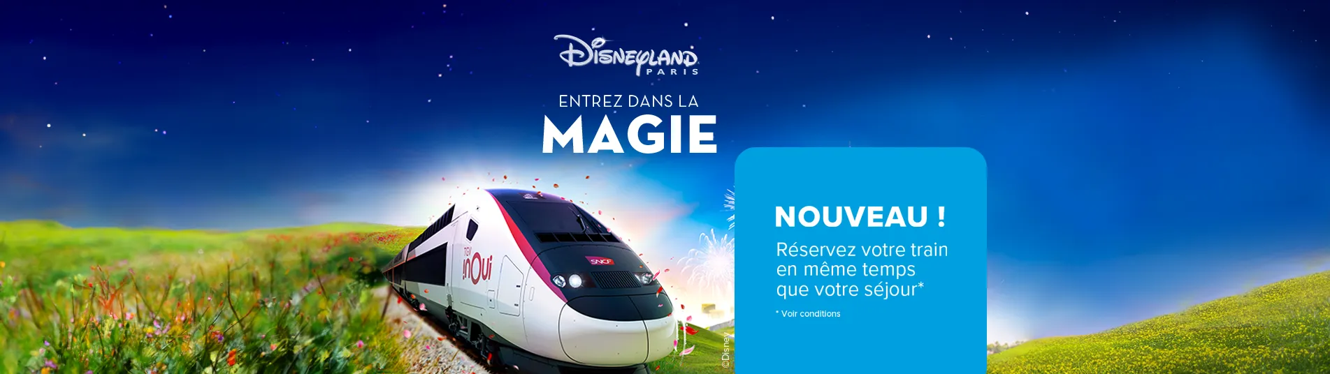 Séjours pas chers à Disneyland Paris - hôtel + billets - infos et promos