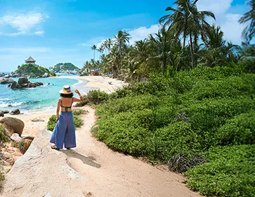 paysage plage en colombie