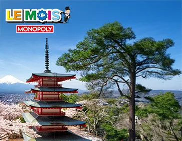 temple et beau paysage au japon