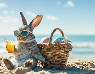 vacances de paques à la plage