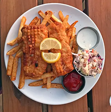 Plat de fish and chips