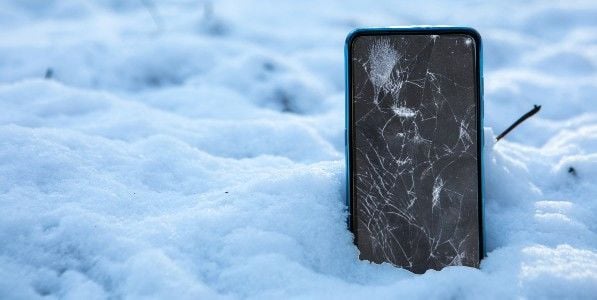 portable cassé au ski
