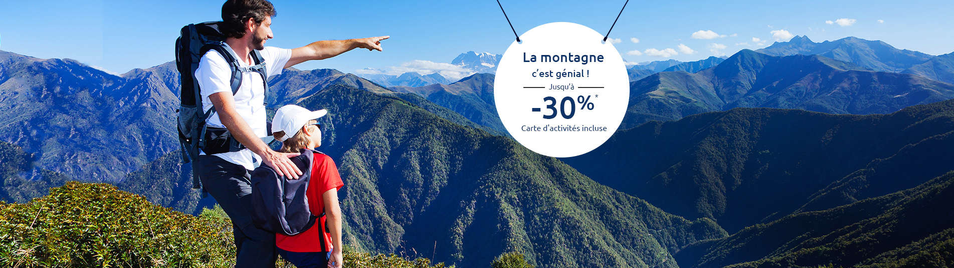 Famille à la montagne