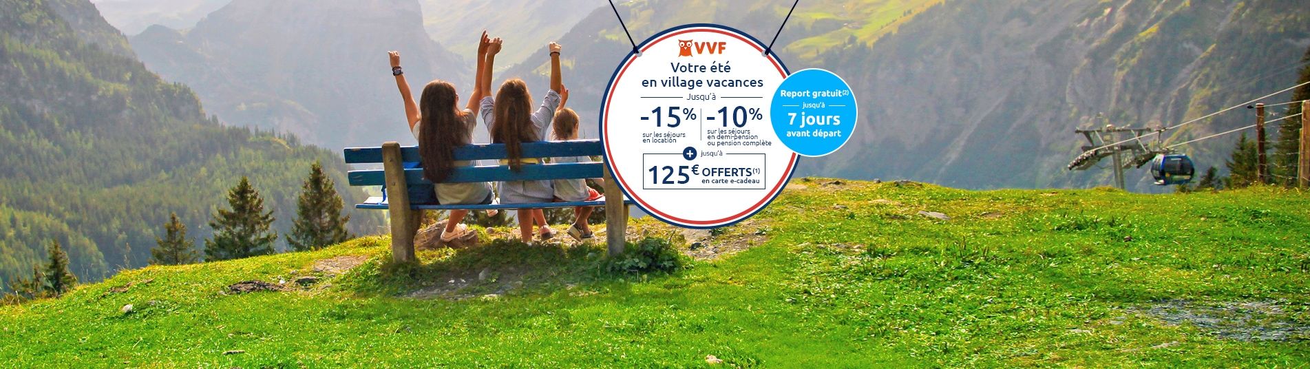 Famille à la montagne