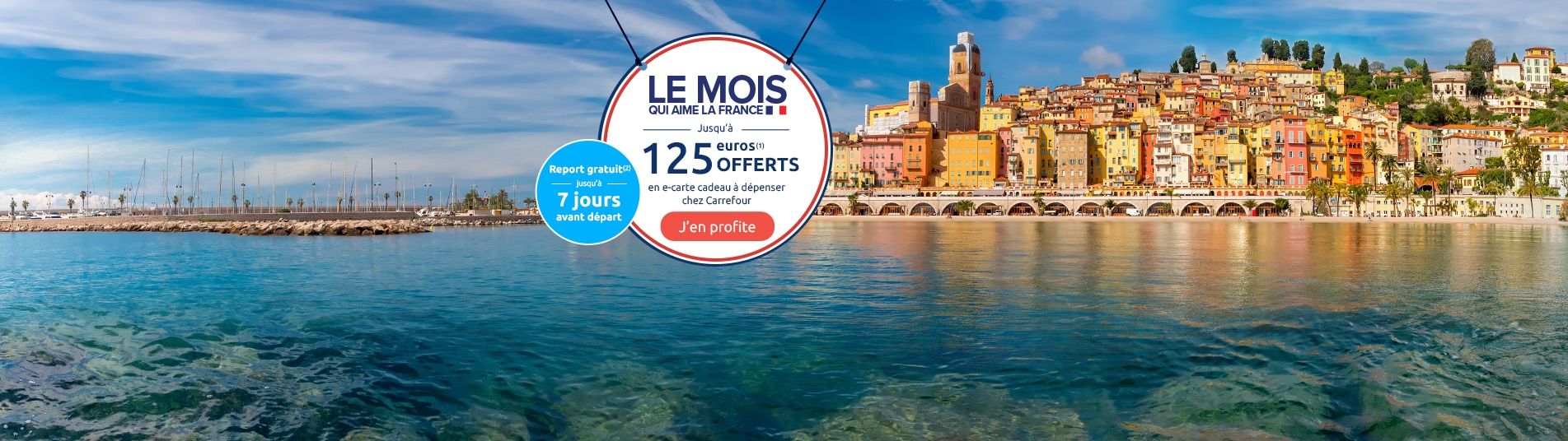 Ville de Menton en France