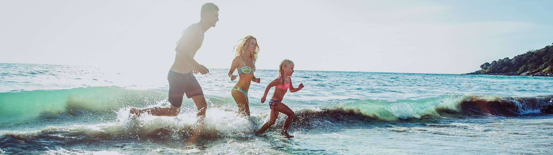 Famille sur la plage