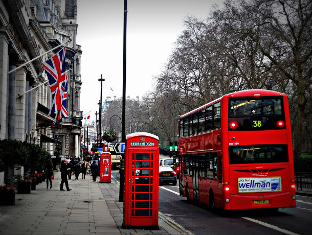 Bus rouge à Londres